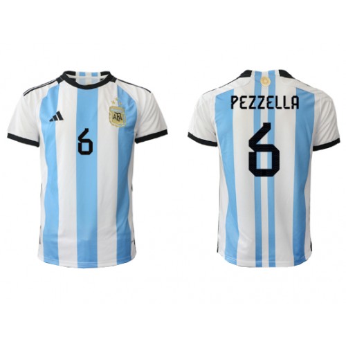 Fotbalové Dres Argentina German Pezzella #6 Domácí MS 2022 Krátký Rukáv